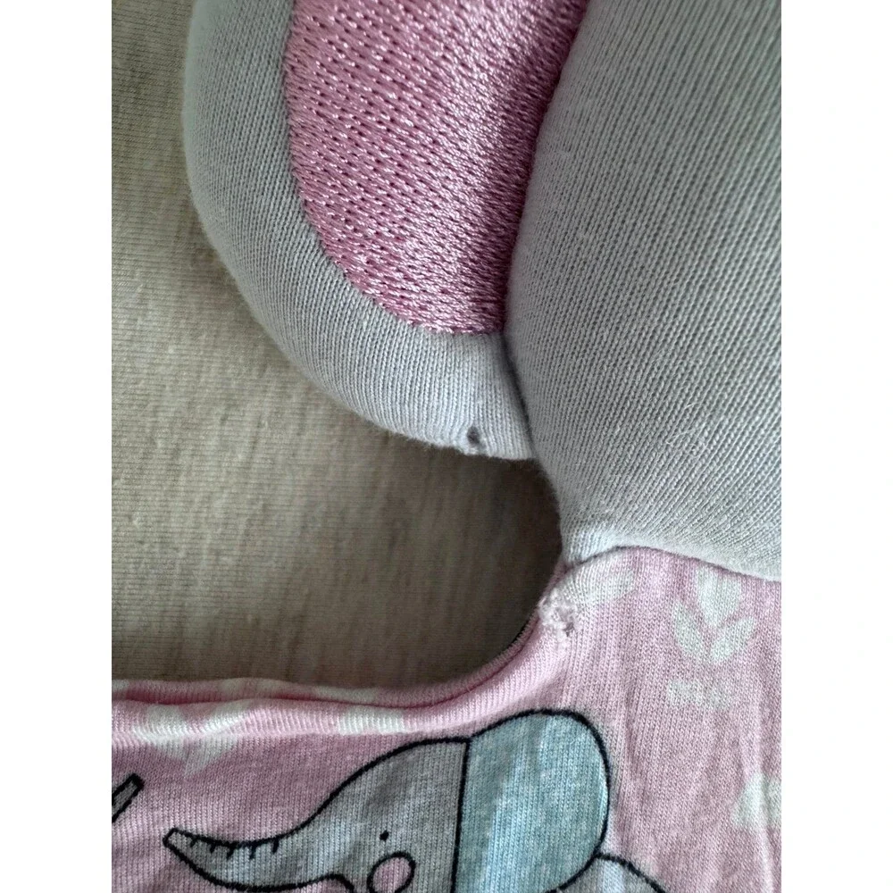 Little Sleepies pink elephant lovey